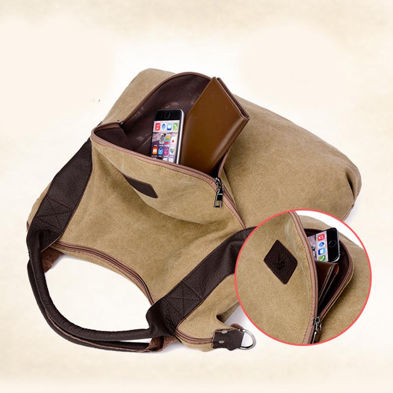 6bb2233c 315d 4d89 bd56 489e1da2b689 Handbags Women Minimalist Retro Shoulder Crossbody Vintage Canvas Bag - Image 3