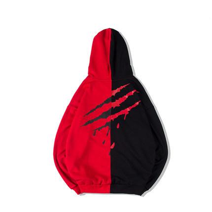 4012029600596 Women Patchwork Casual Hoodies Fall Winter Letter Printing Loose Pullover Men High Street Fashion Hooded Sweatshirts - Image 2