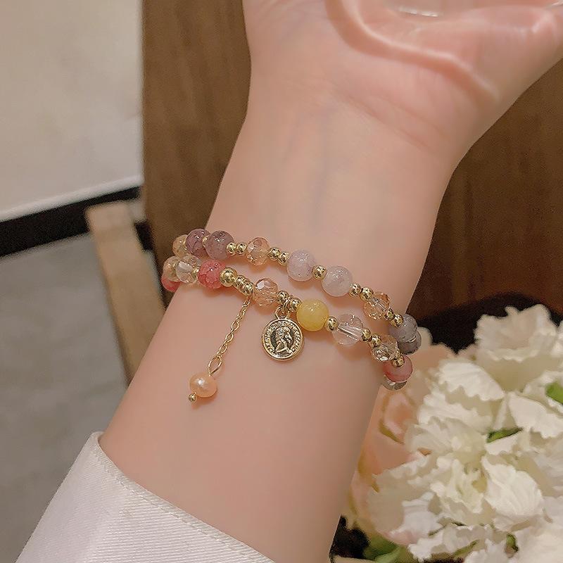 O1CN01UUKCZO2Ktj13sPInw 2580729615 0 cib Retro Baroque Pearl Portrait Round Double-layer Bracelet - Image 6