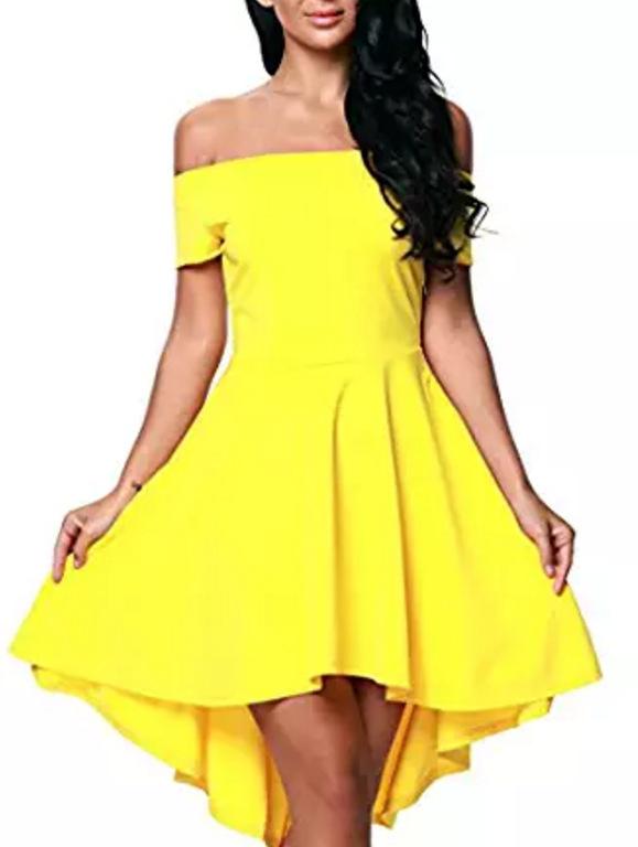 4798899726 1699527329 One Shoulder Short Sleeve And Large Swallowtail Skirt - Image 9