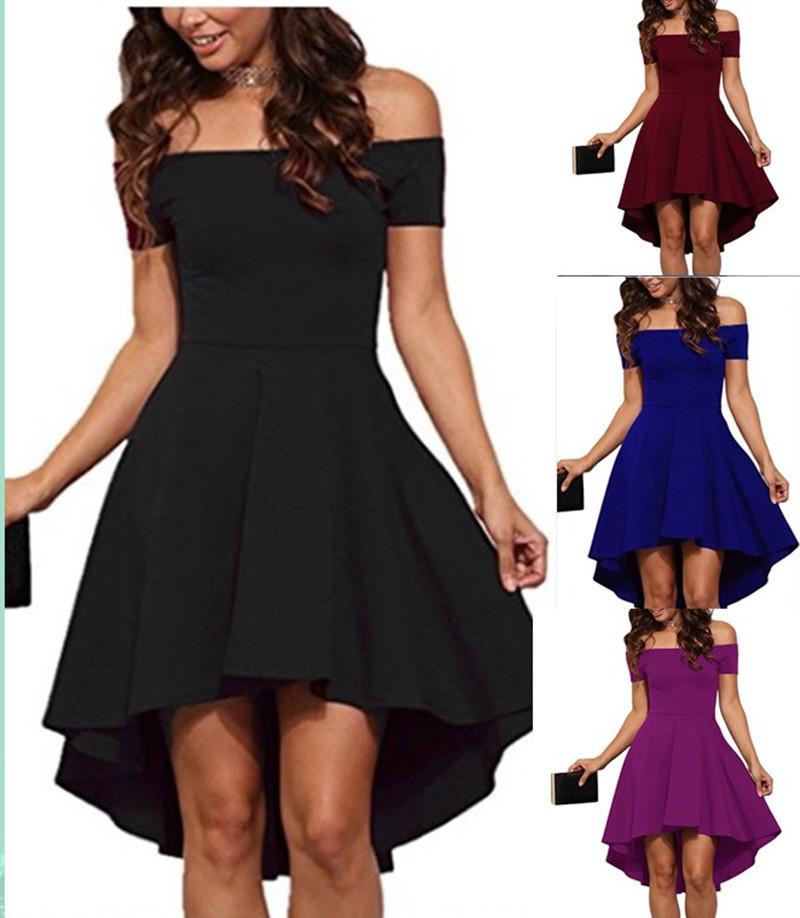 1642902103414 One Shoulder Short Sleeve And Large Swallowtail Skirt - Image 2
